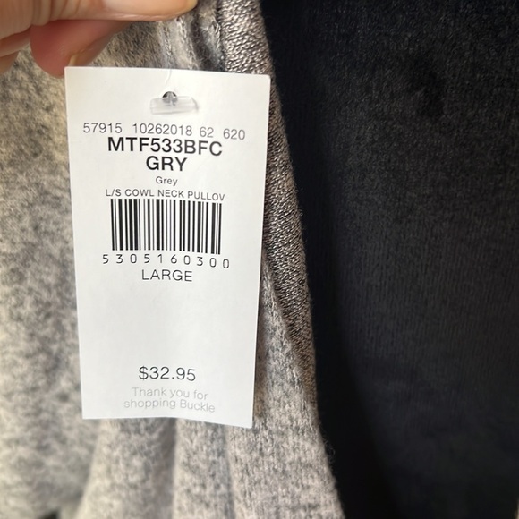 Daytrip Cowl Neck Fleece Top size Large NWT - Picture 5 of 9